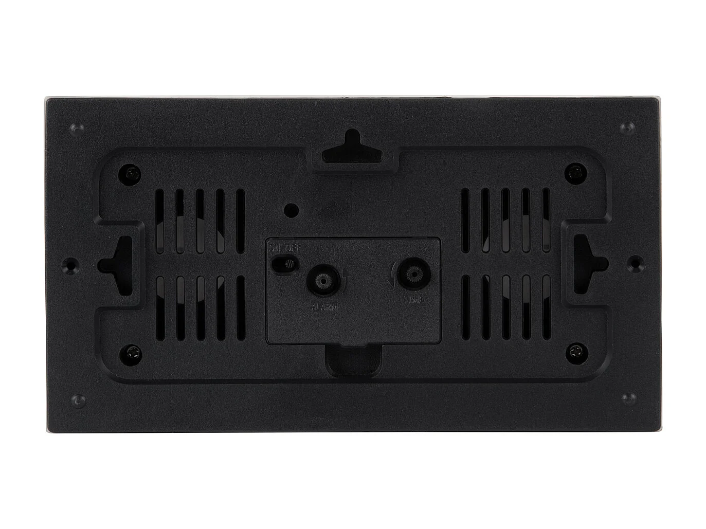 Réveil Lujo - 20,2x20,2x11,2 cm - Noir