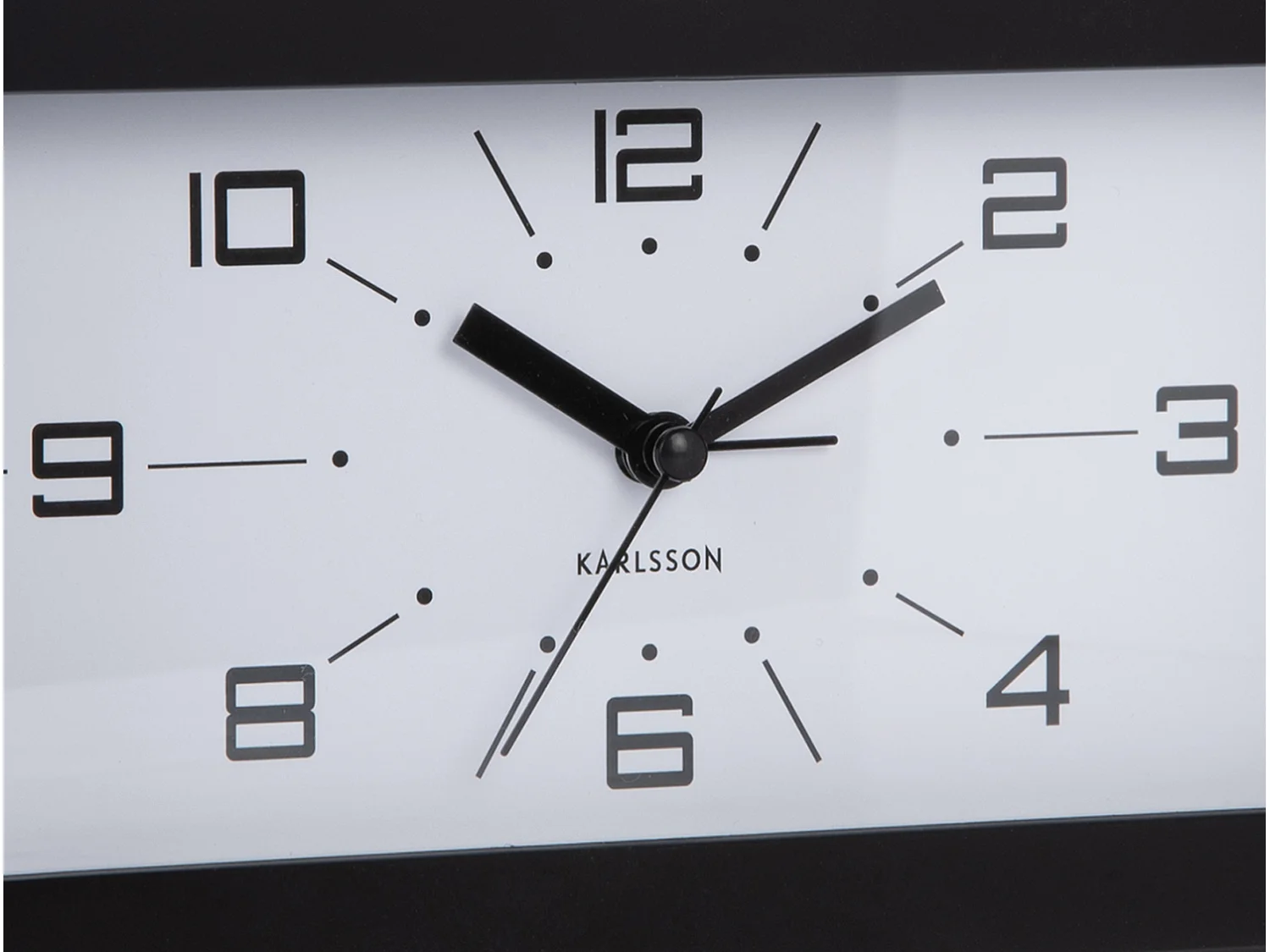 Réveil Lujo - 20,2x20,2x11,2 cm - Noir