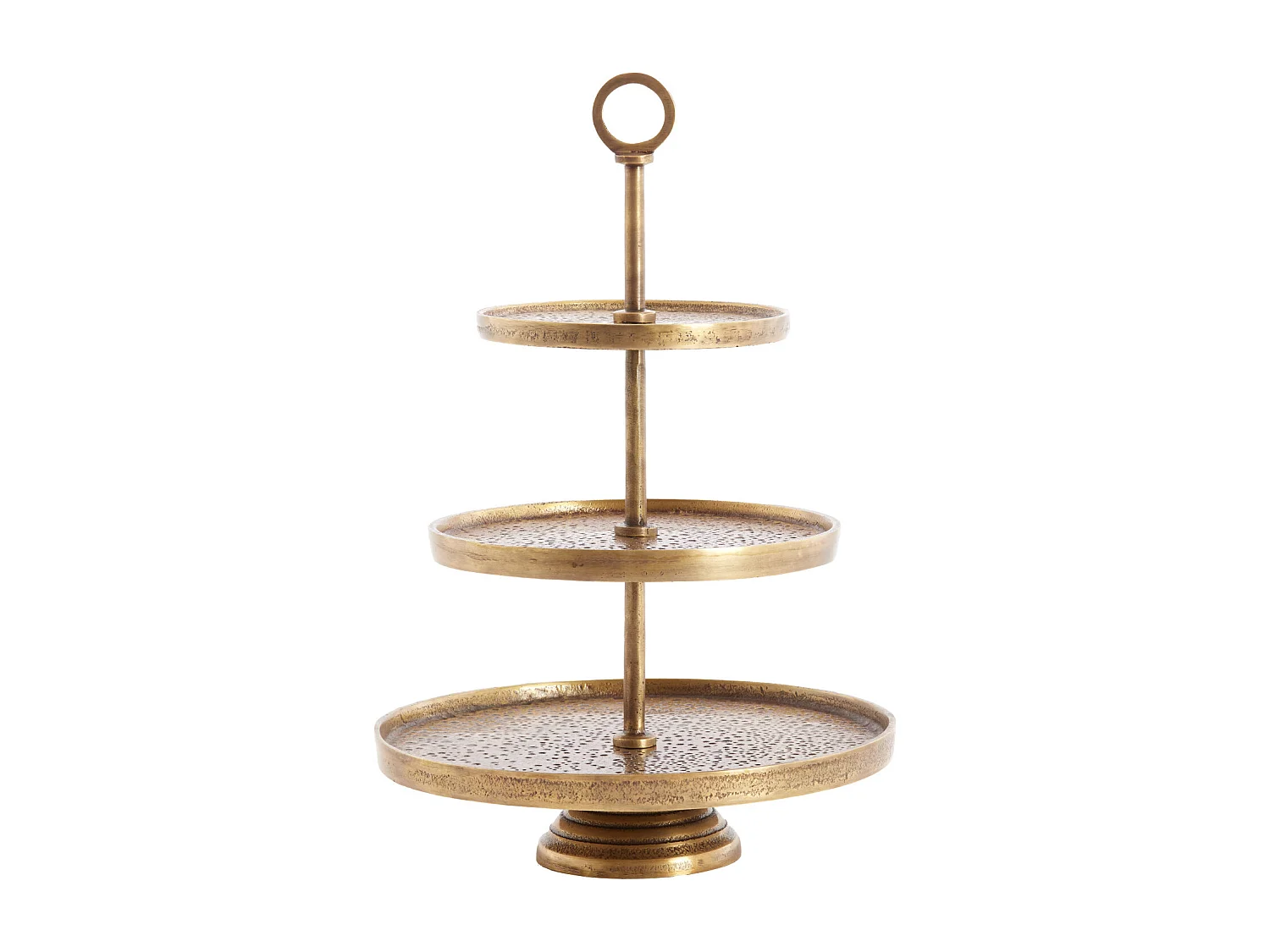 Etagere LUTEK - Ø32x48 cm - Brons