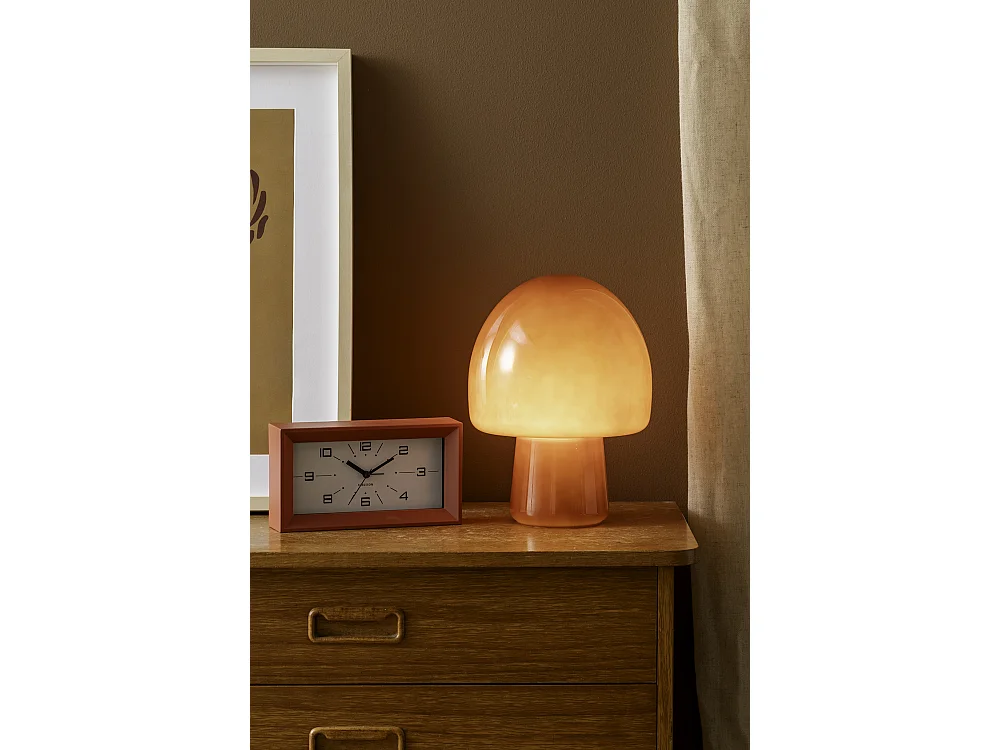 Réveil Lujo - 20,2x20,2x11,2 cm - Rouge