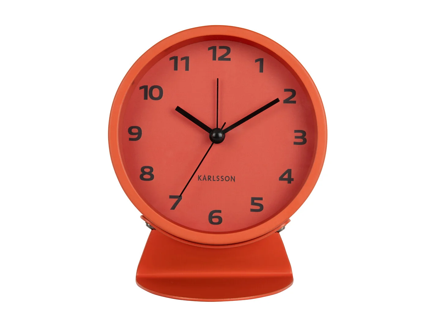 Réveil rétro cool - 11x11x13 cm - Orange