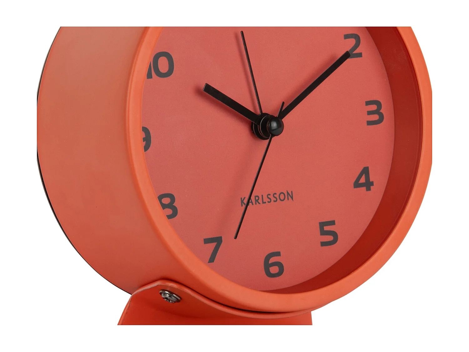 Réveil rétro cool - 11x11x13 cm - Orange