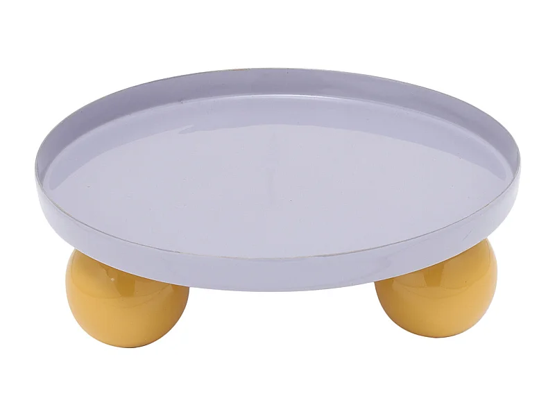 Plateau double Funky - 20x20x7 cm - Violet