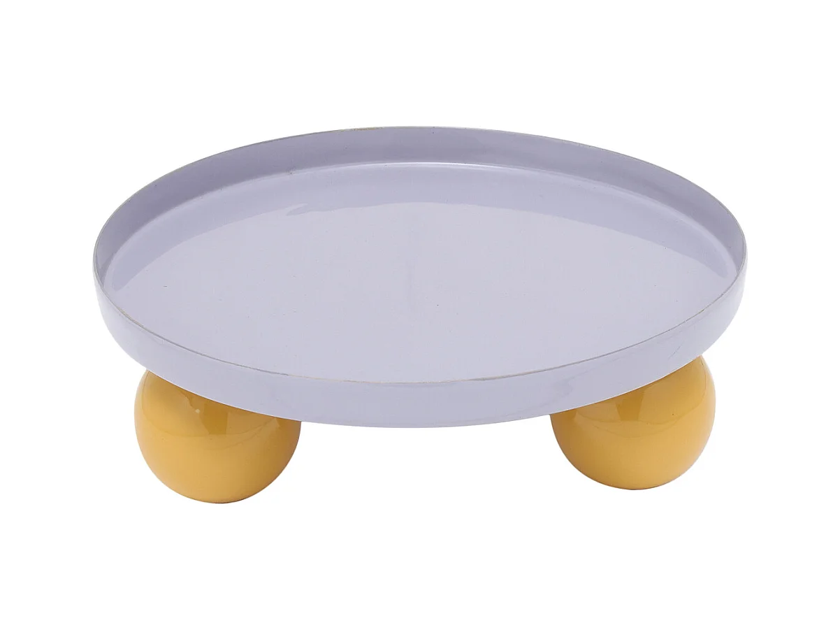 Plateau double Funky - 20x20x7 cm - Violet