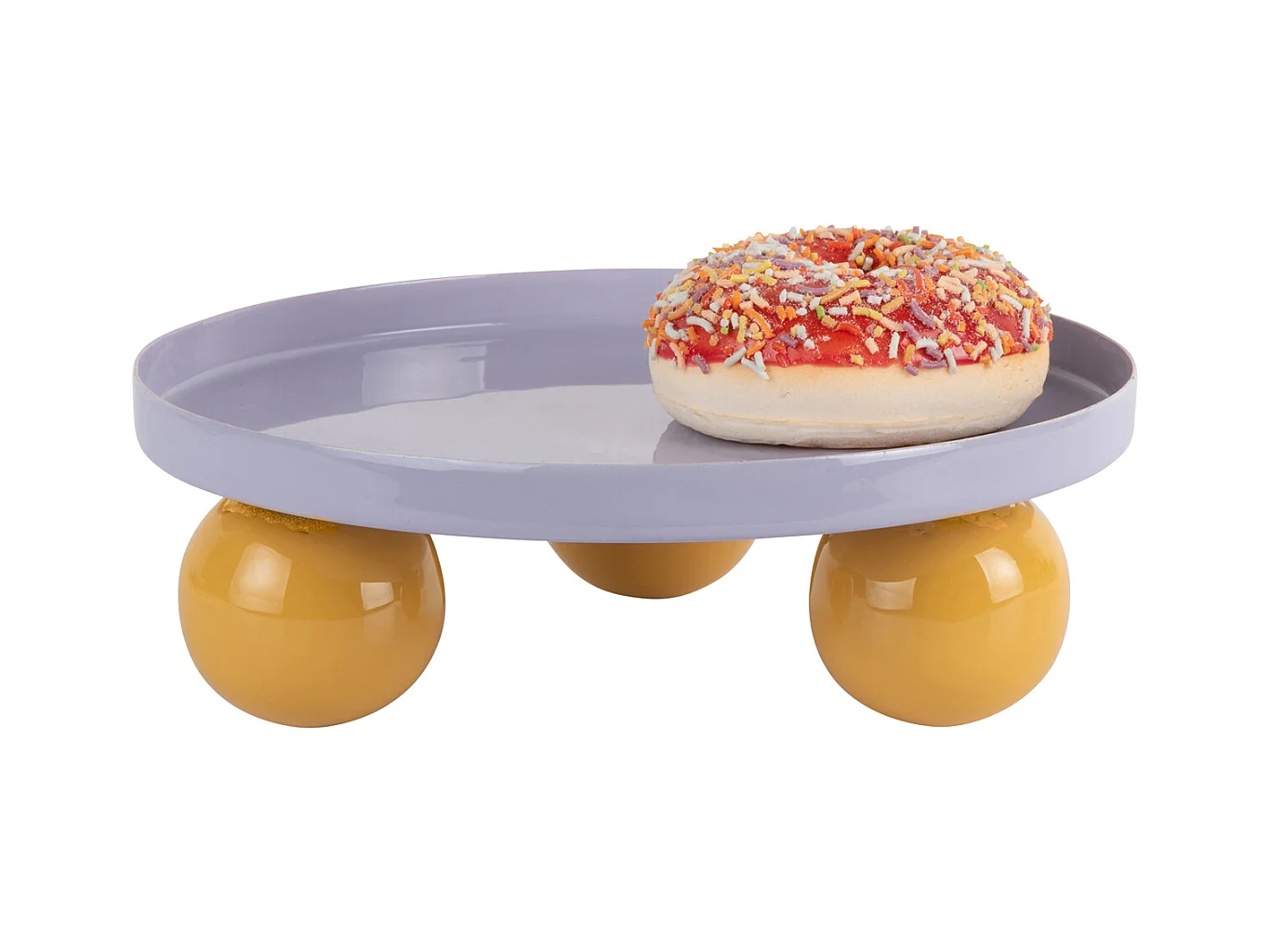 Plateau double Funky - 20x20x7 cm - Violet