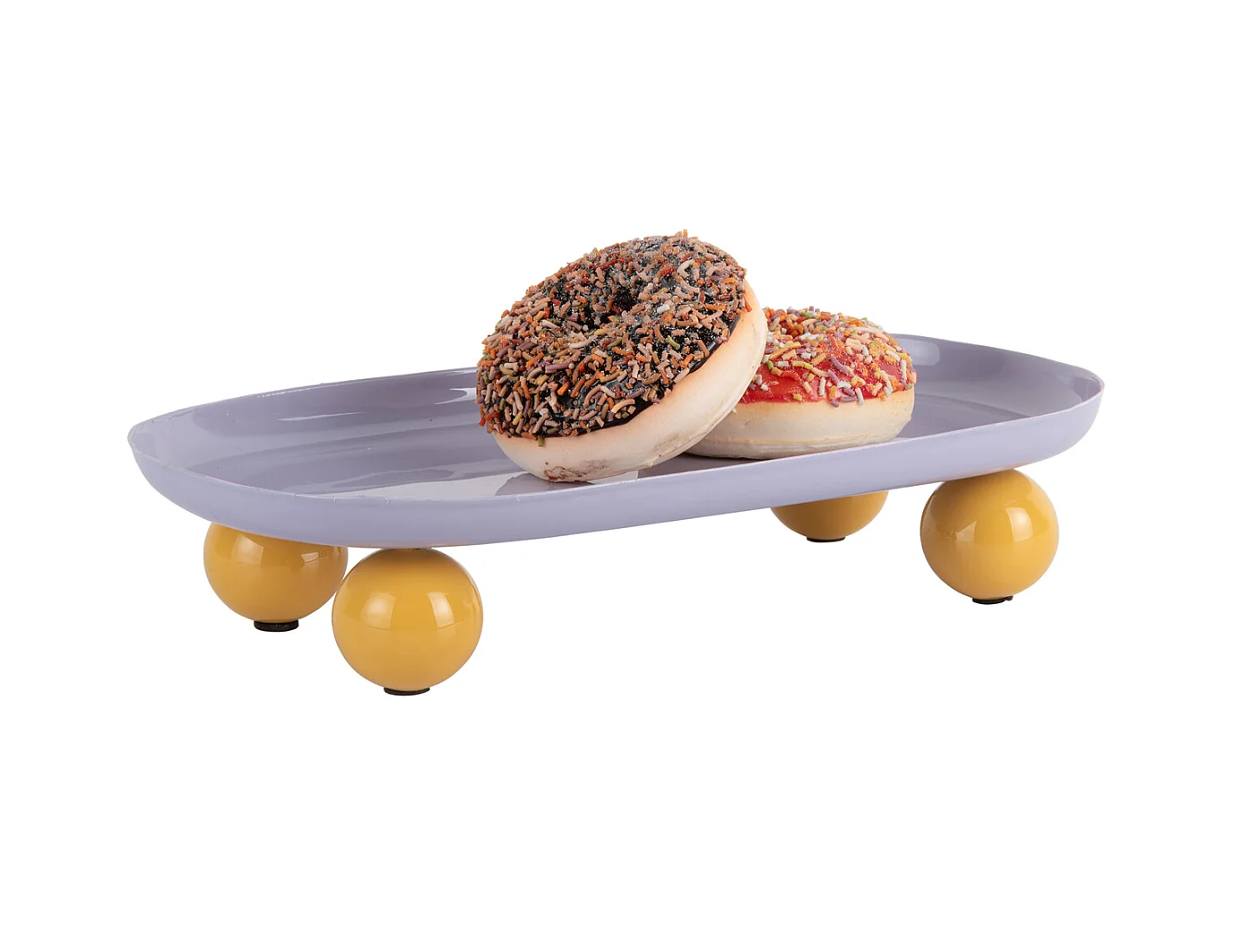 Plateau double Funky - 39x16x6 cm - Violet