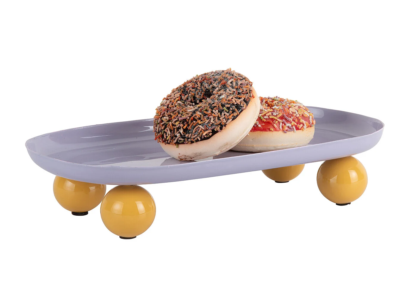 Plateau double Funky - 39x16x6 cm - Violet