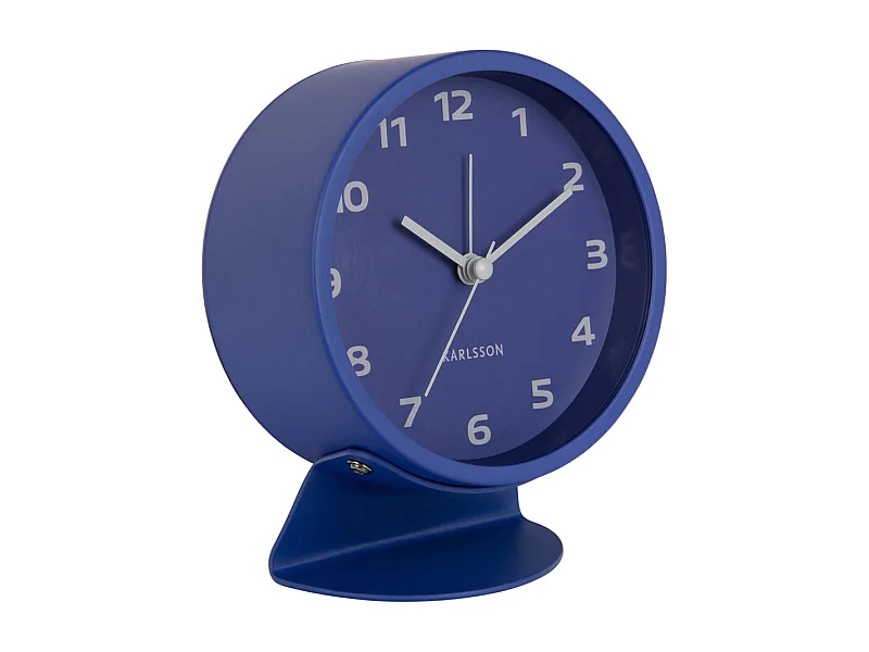 Réveil rétro cool - 11x11x13 cm - Bleu