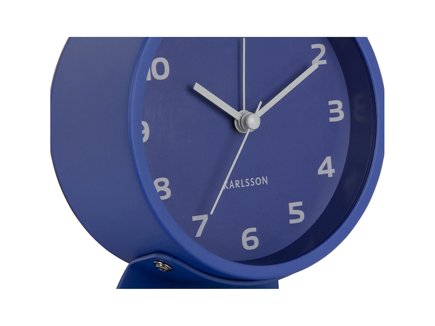 Réveil rétro cool - 11x11x13 cm - Bleu