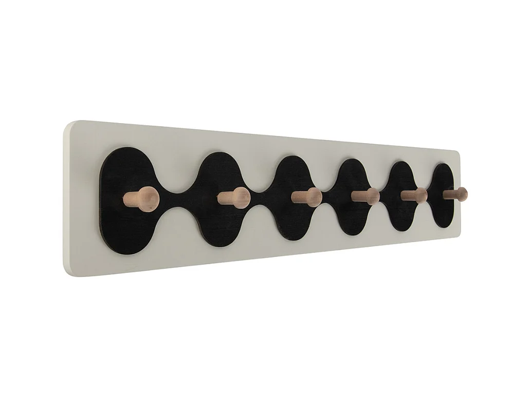 Porte-manteau Rizar - 60x4,5x11,5 cm - Blanc