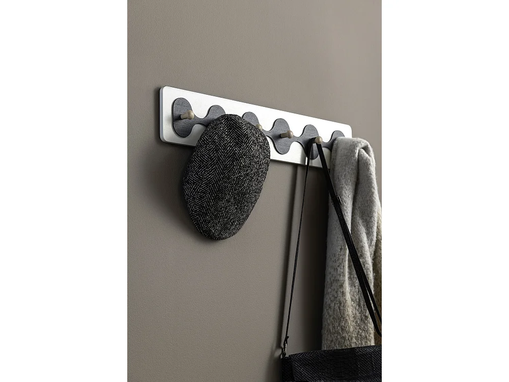 Porte-manteau Rizar - 60x4,5x11,5 cm - Blanc