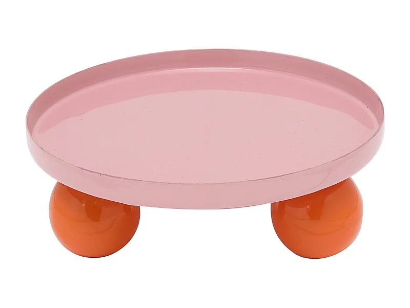 Dienblad Double Funky - 20x20x7 cm - Roze