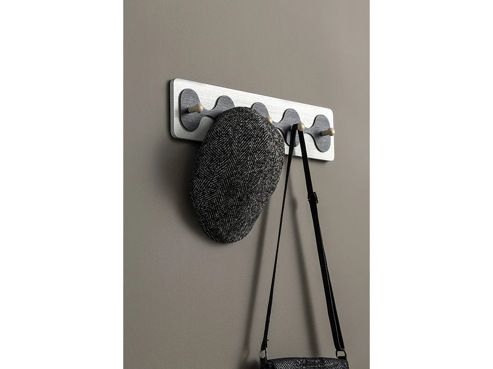 Porte-manteau Rizar - 48x4,5x11,5 cm - Blanc