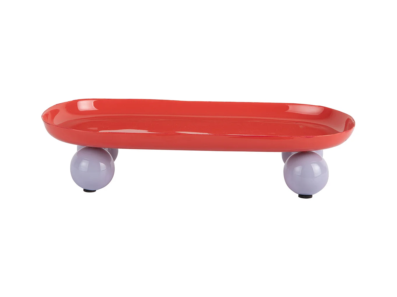 Plateau double Funky - 39x16x6 cm - Rouge
