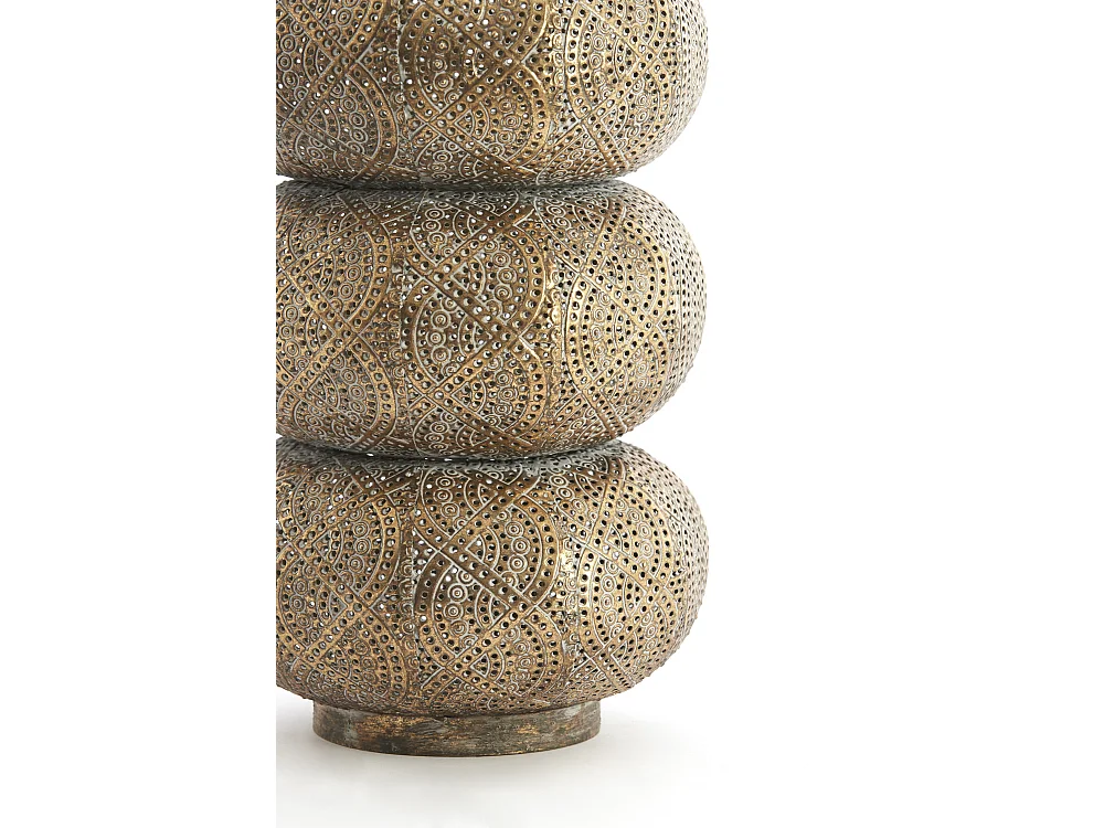 Lanterne KAITO - Ø25,5x45 cm - Marron