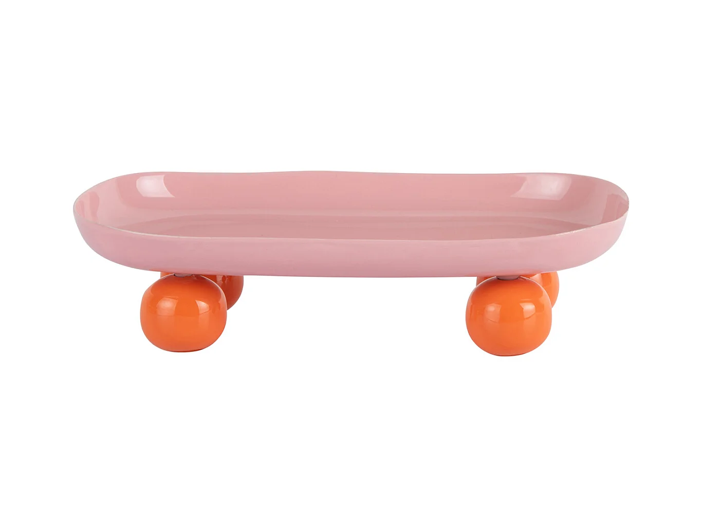 Plateau double Funky - 39x16x6 cm - Rose