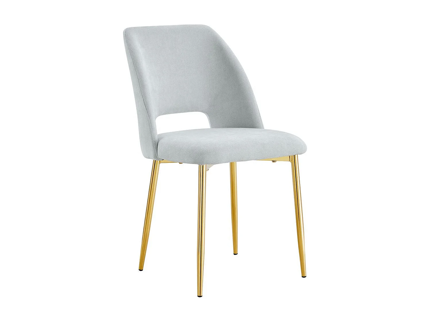 Lot de chaises AVA Gold Tissu Serge Gris