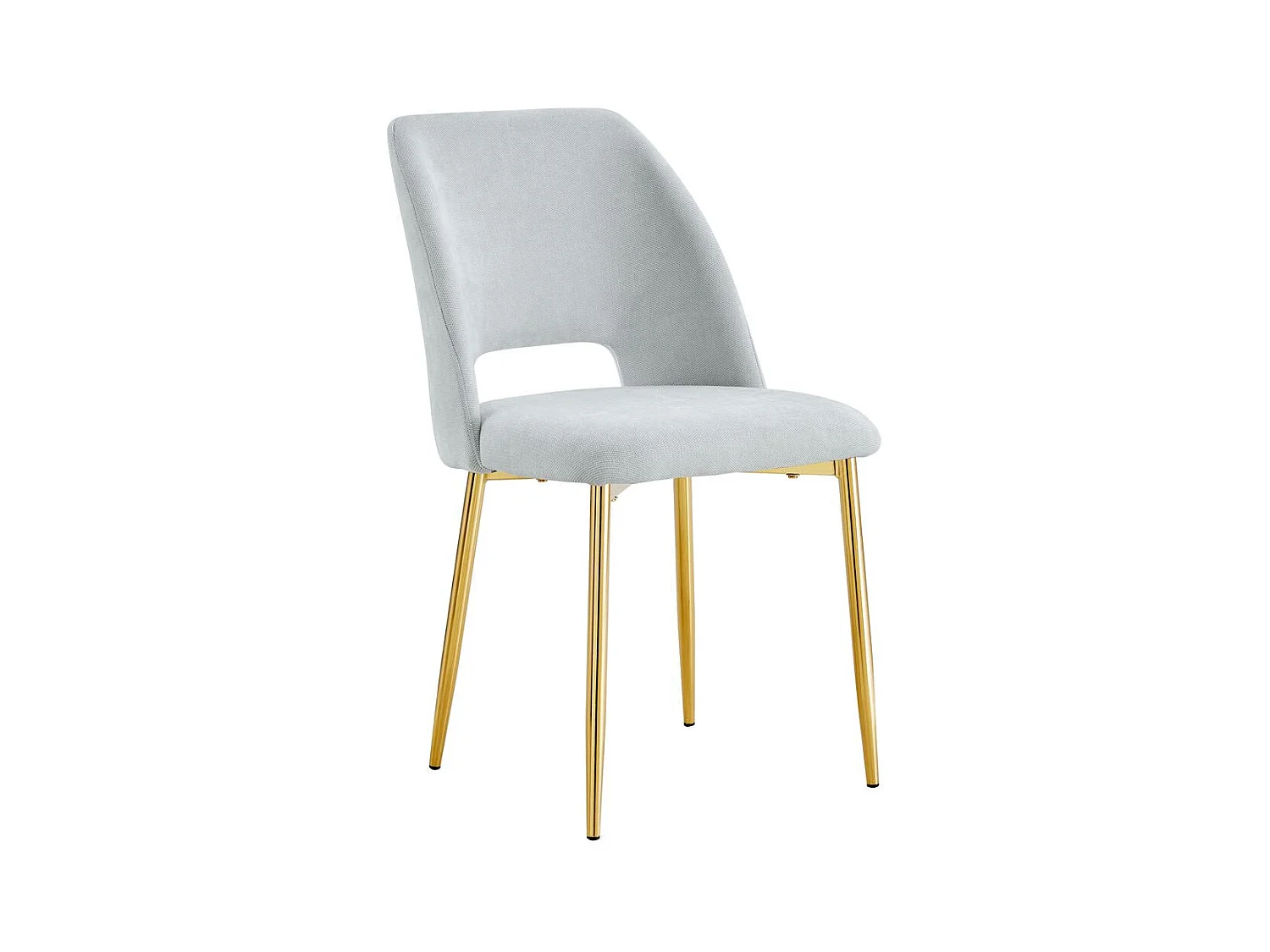 Lot de chaises AVA Gold Tissu Serge Gris
