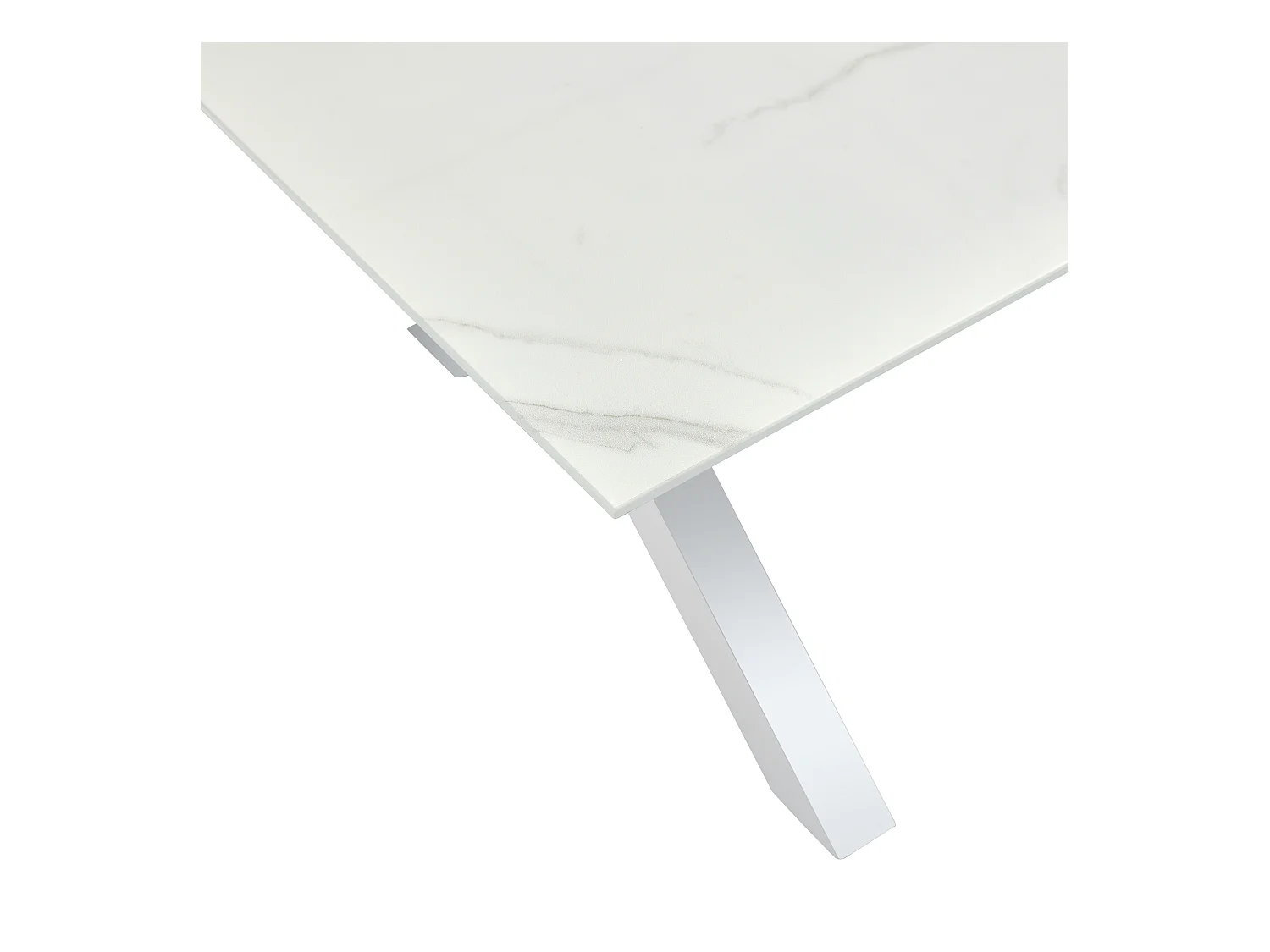 Table à Manger IXE – 180 cm – Chrome XXL & Plateau Verre Trempé