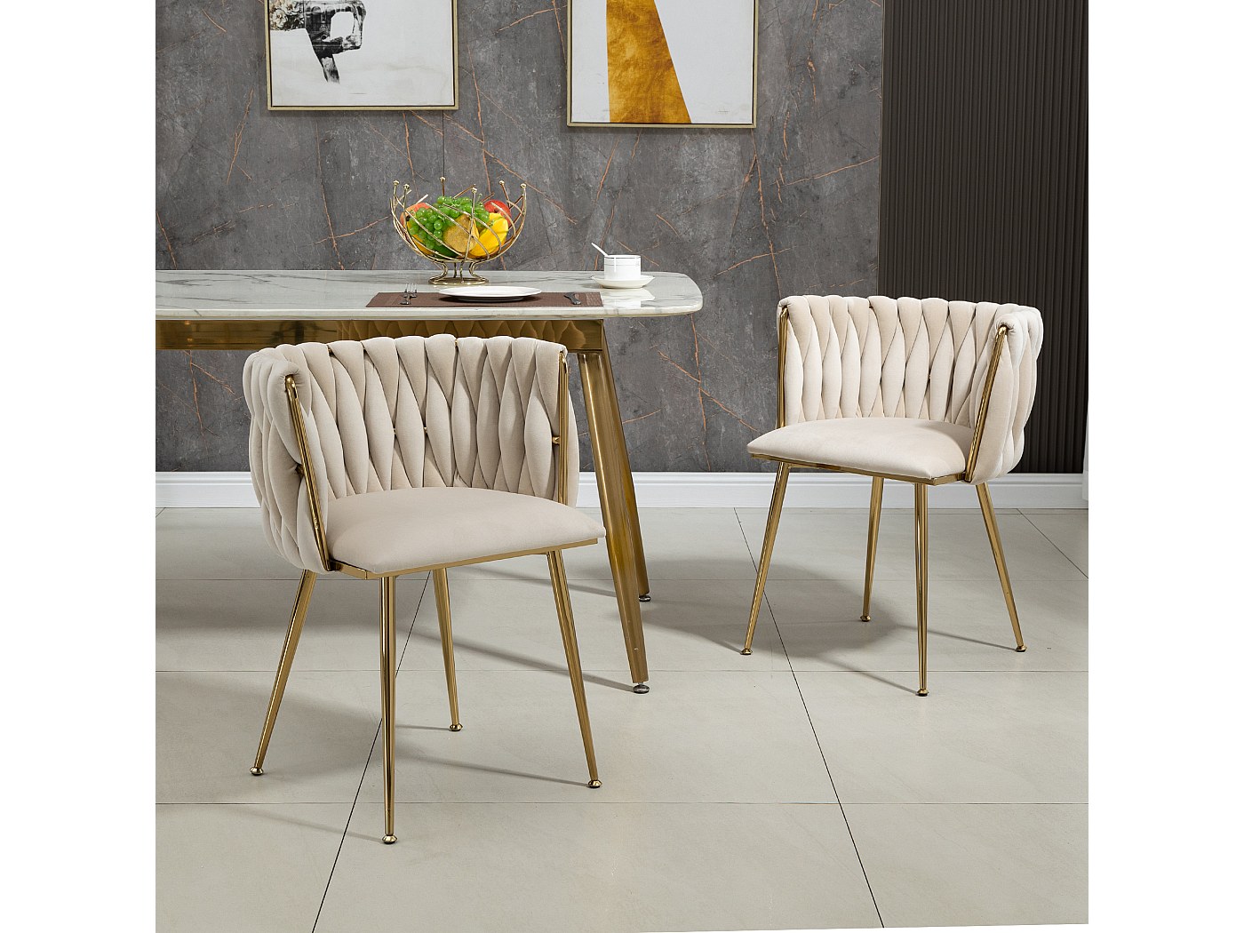 TecTake® Lot De 4 Chaises De Salle à Manger Modernes Fauteuil Salon Chaise Ergonomique Rembourrée Confortable Chaise Design Meuble Salon Pour Salle à Manger, Salon, Coiffeuse, Chambre, Cuisine