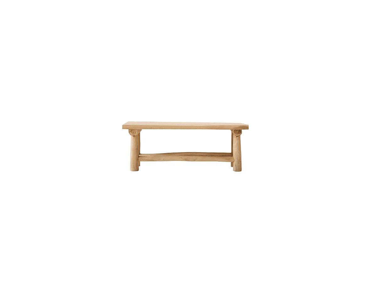 Kilim - Children's decorative bench in solid teak