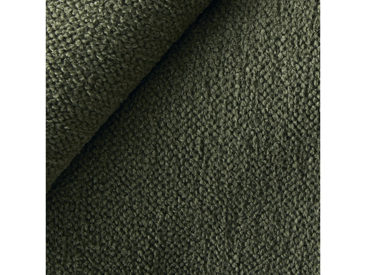 Repose-pieds en tissu vert Dario, 1 place