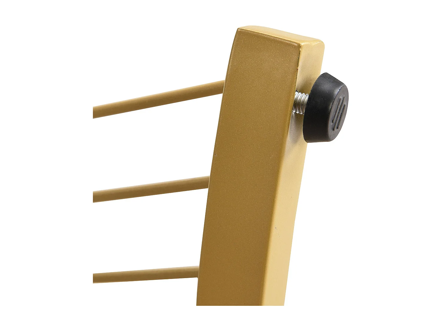 Lot de 2 tables basses blanches avec 2 tiroirs, plateau en MDF plaqué marbre - cadre doré