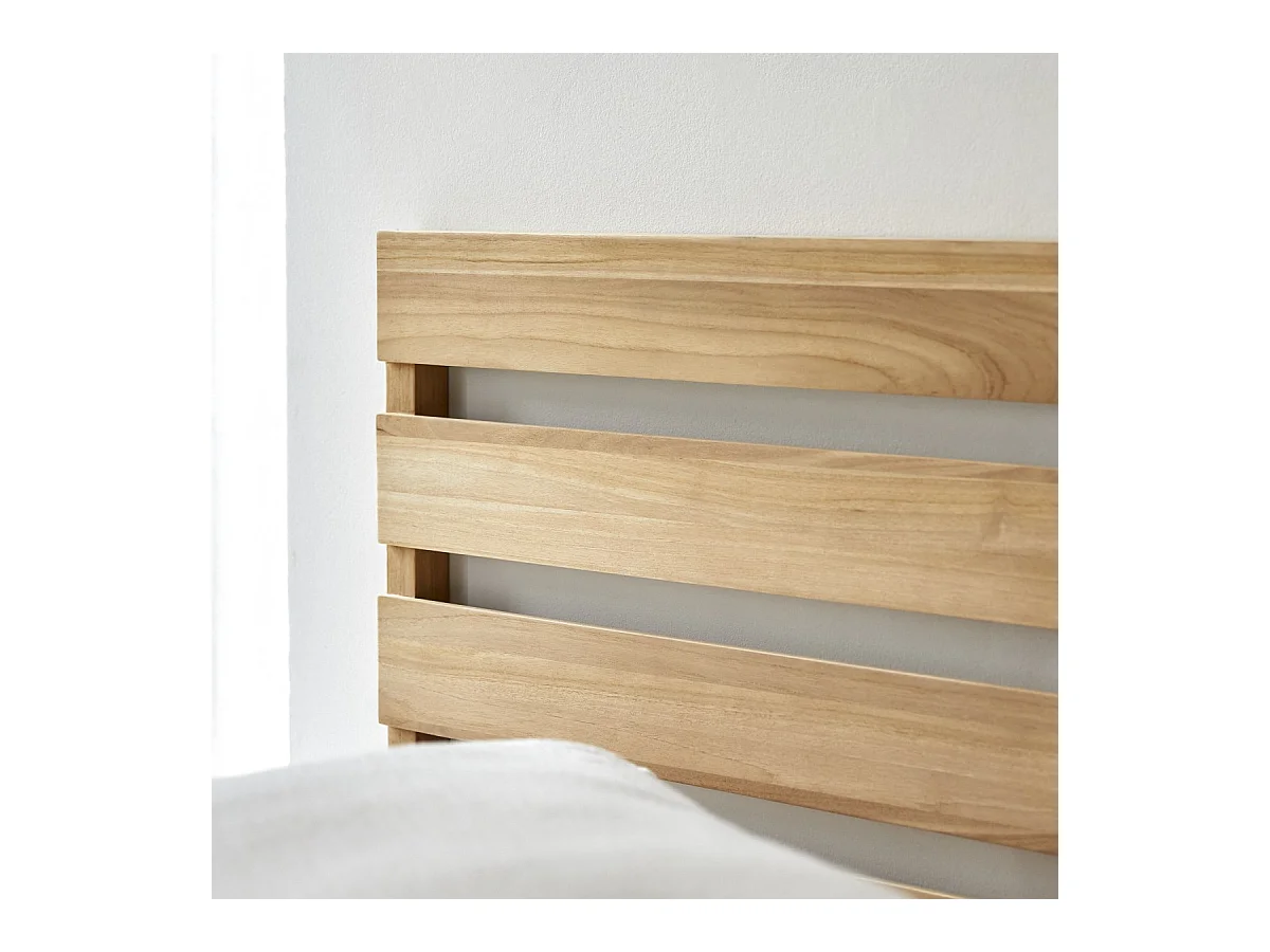 Bettkopfteil Urbain aus massivem Teakholz 180 cm
