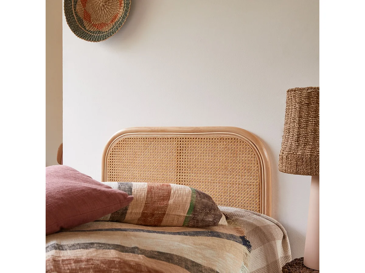 Testiera per letto in canne di rattan 90 Joséphine