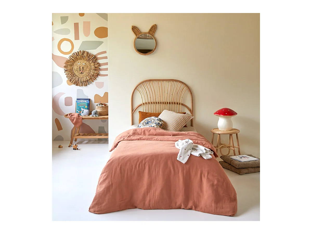 Tête de lit enfant en tiges de rotin 90 Colette