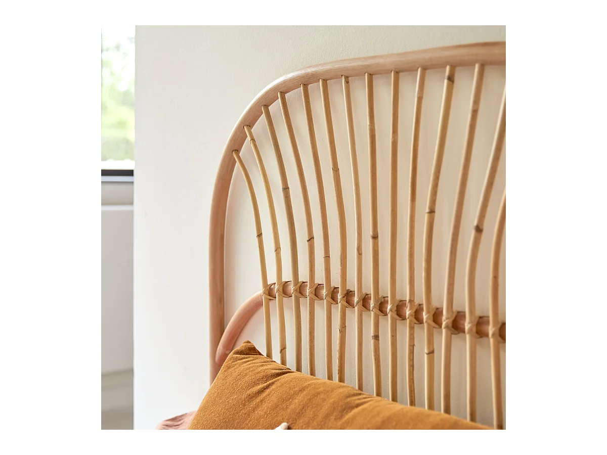 Tête de lit enfant en tiges de rotin 90 Colette