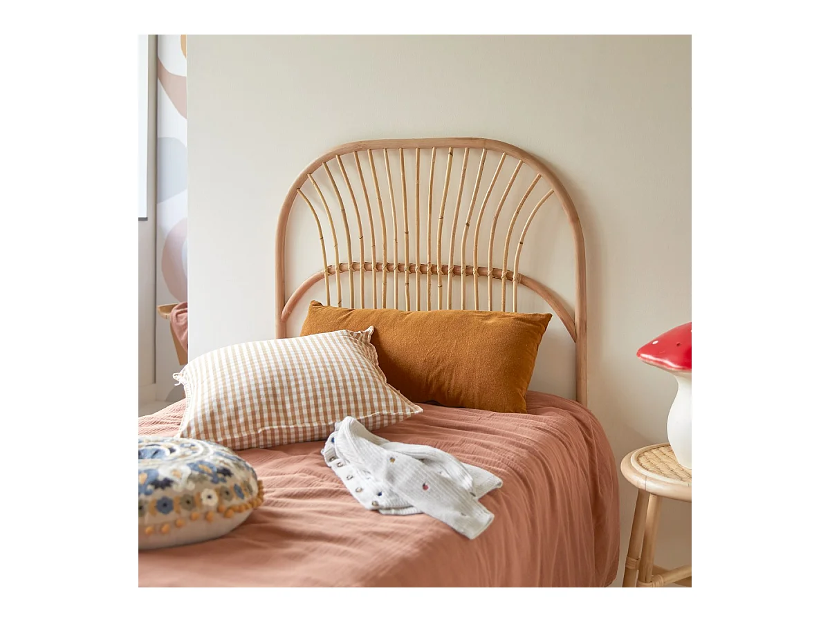 Tête de lit enfant en tiges de rotin 90 Colette