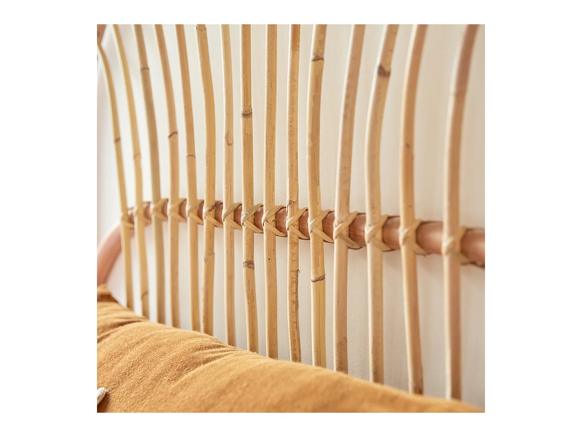 Tête de lit enfant en tiges de rotin 90 Colette