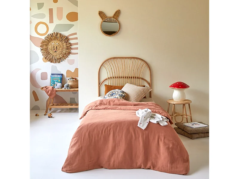 Kinderbett-Kopfteil Colette aus Rattan 90