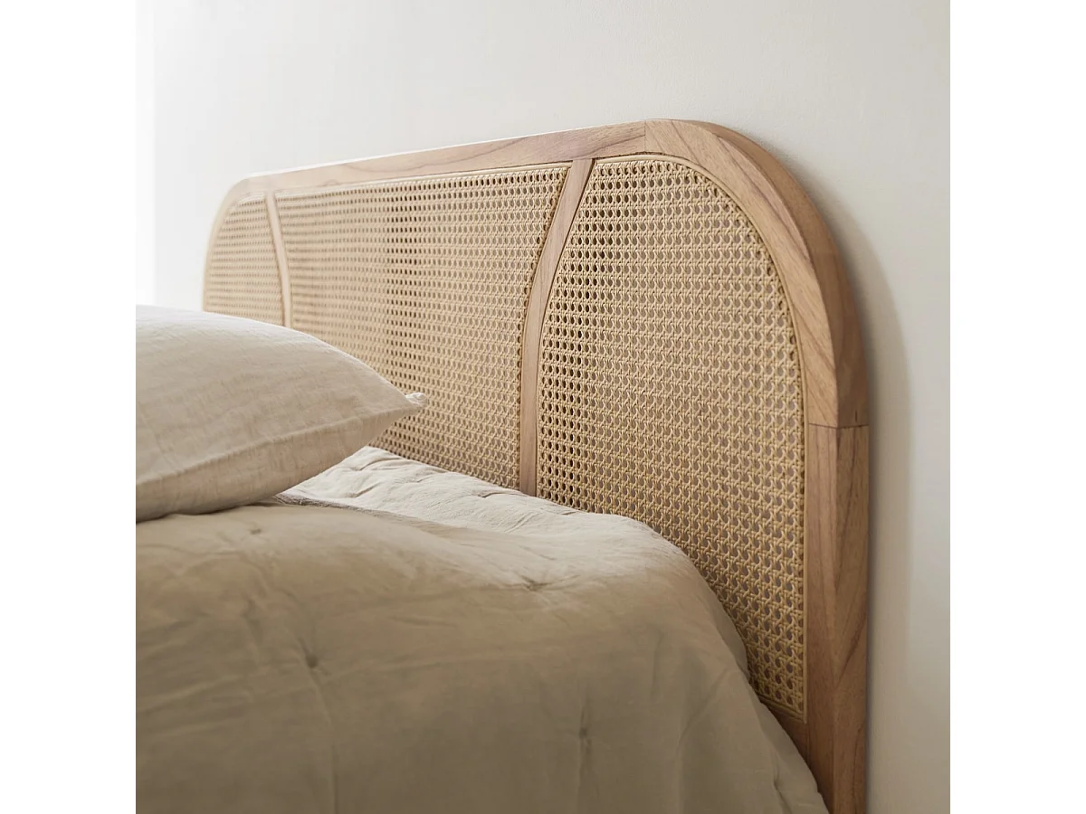 Kopfteil aus Rattanstäben und Mindi 160 cm Billie