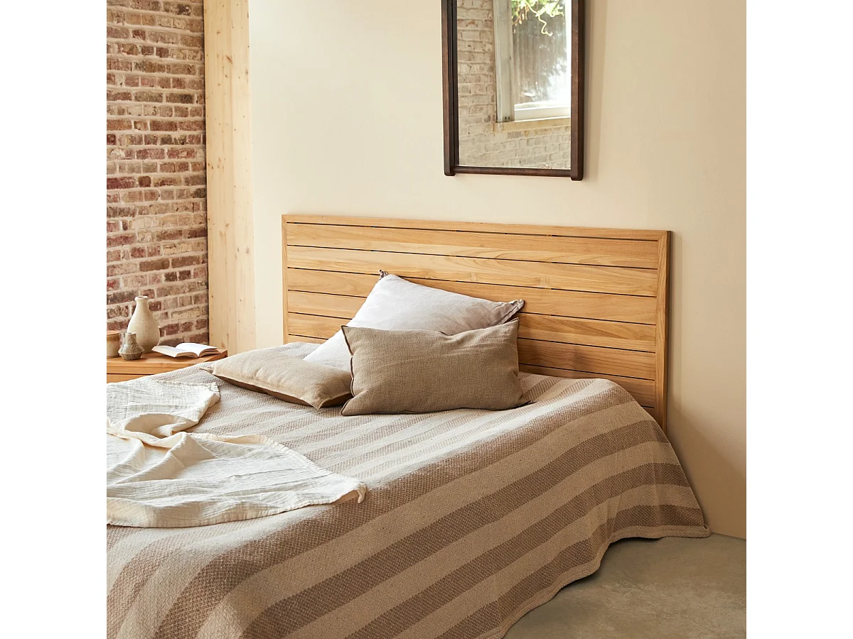 Tête de lit en bois de teck 165 Minimalys