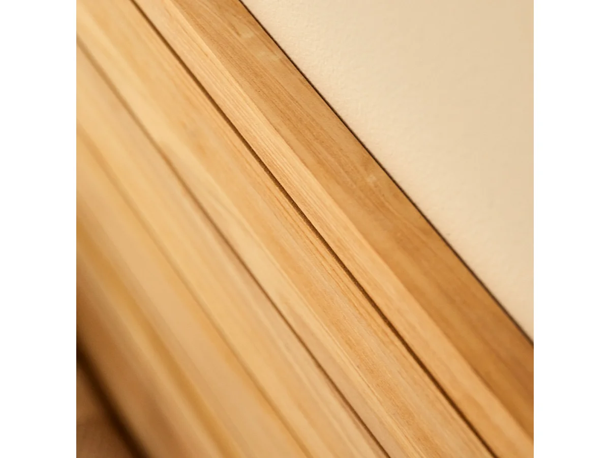 Kopfteil für Bett aus Teak in Lattenoptik 165 cm Massivholz Teak