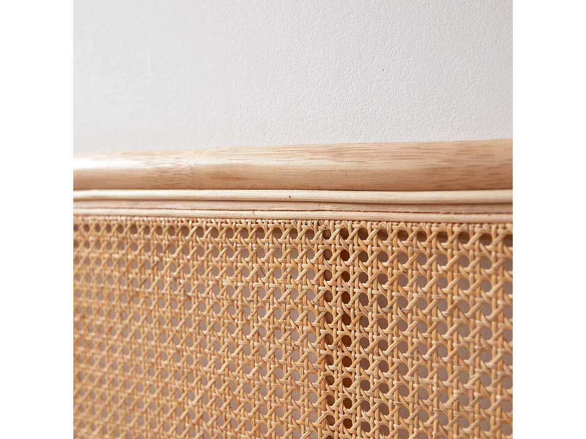 Testiera letto per bambino in canne di rattan 90 Joséphine