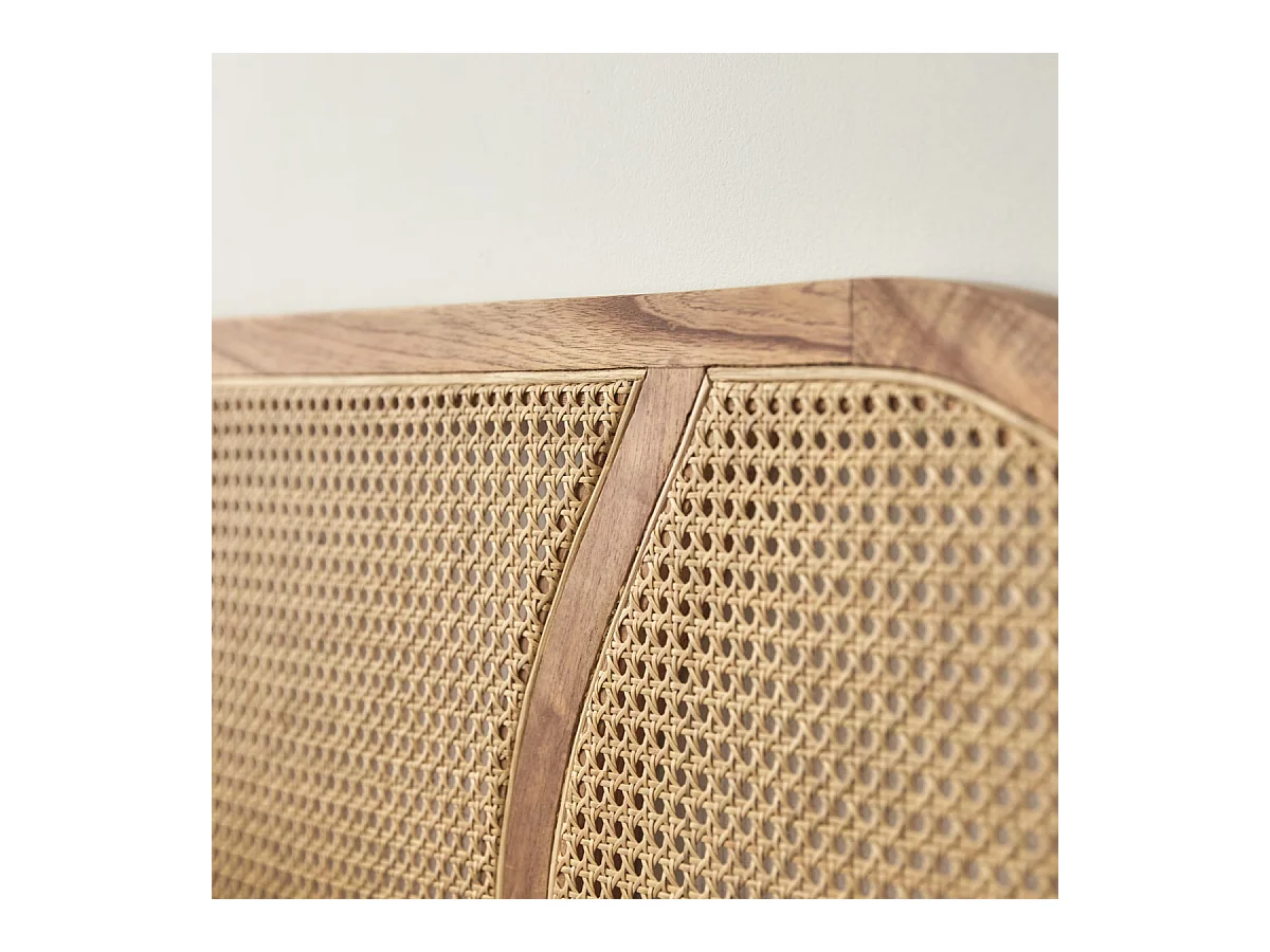 Kopfteil aus Rattanstäben und Mindi 200 cm Billie