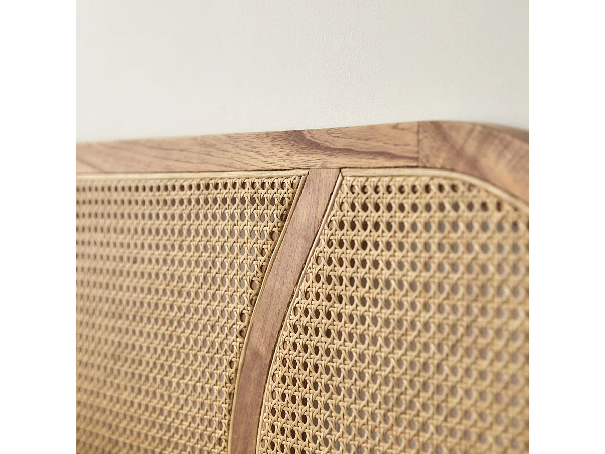 Tête de lit en tiges de rotin et mindi 200 Bille