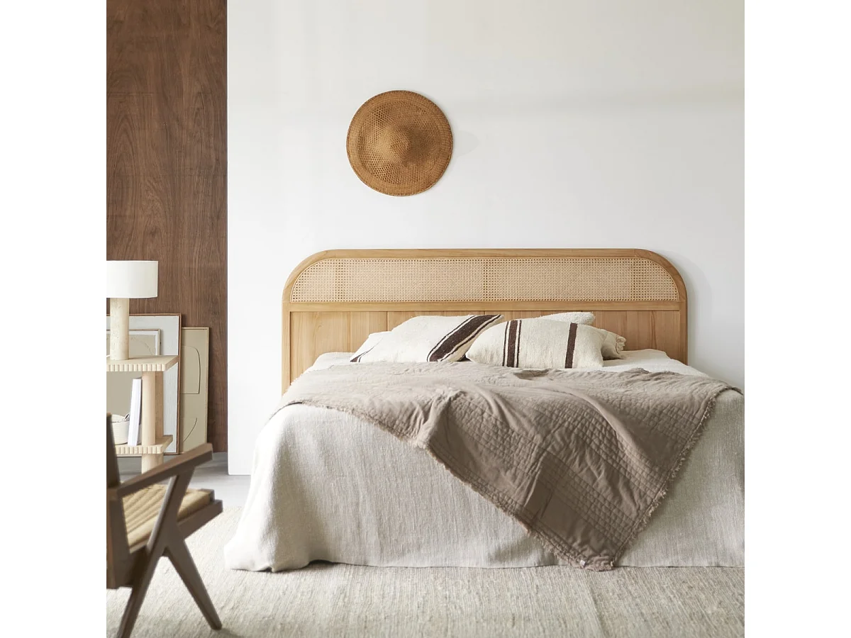 Bett-Kopfteil Hector aus Teakholz, 190 cm