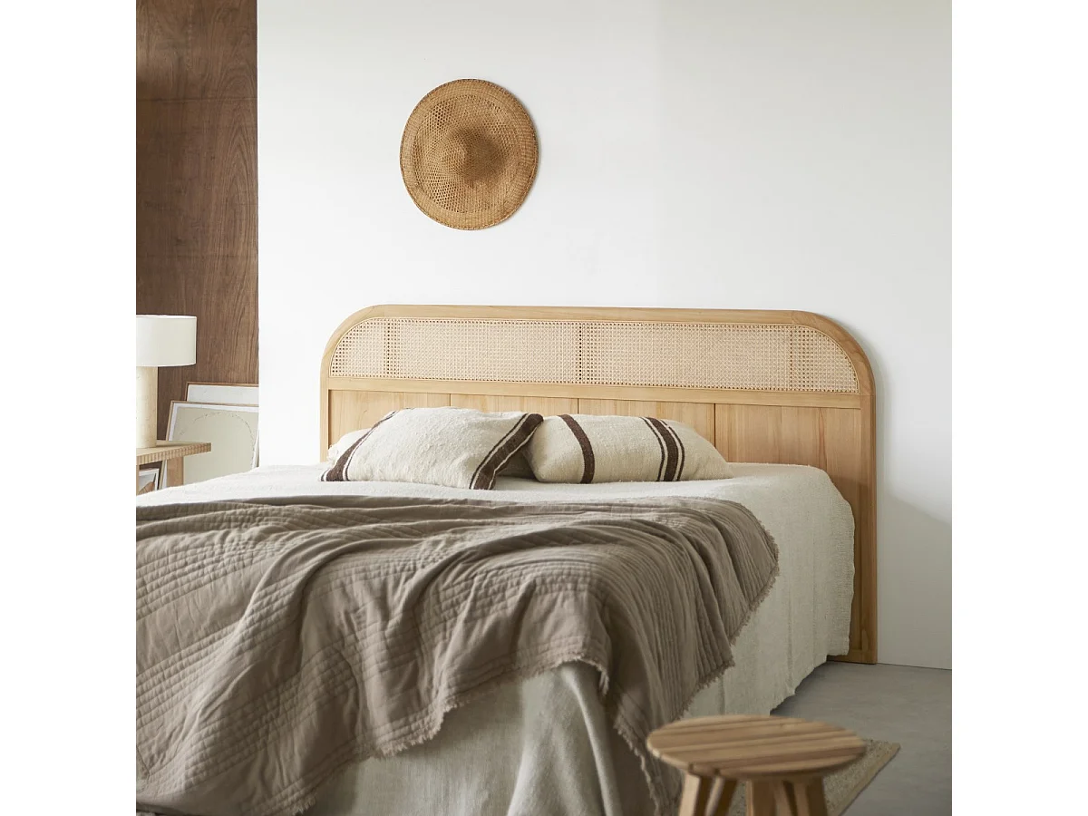 Bett-Kopfteil Hector aus Teakholz, 190 cm