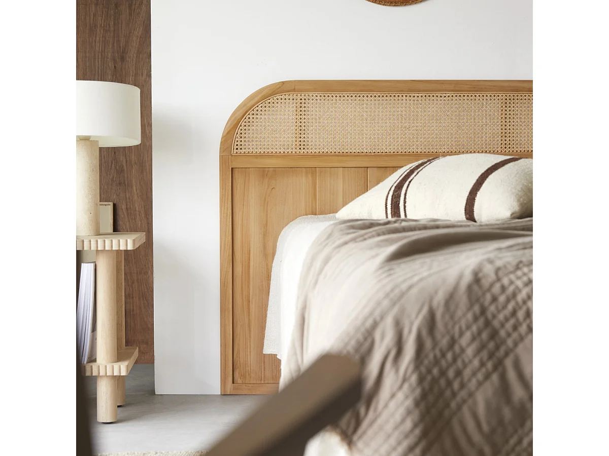 Bett-Kopfteil Hector aus Teakholz, 190 cm