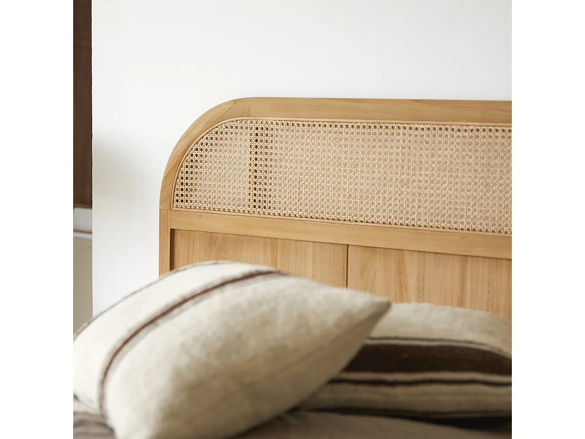 Bett-Kopfteil Hector aus Teakholz, 190 cm