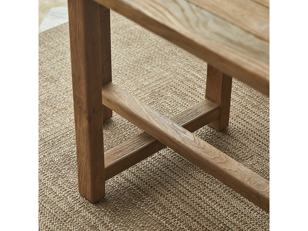 Tavolo da giardino in legno di teak massello riciclato 200 Antonia