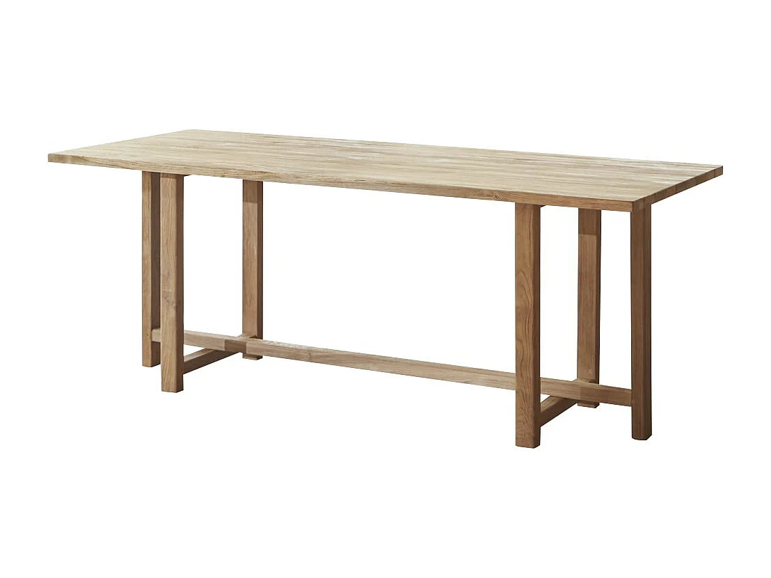 Tavolo da giardino in legno di teak massello riciclato 200 Antonia