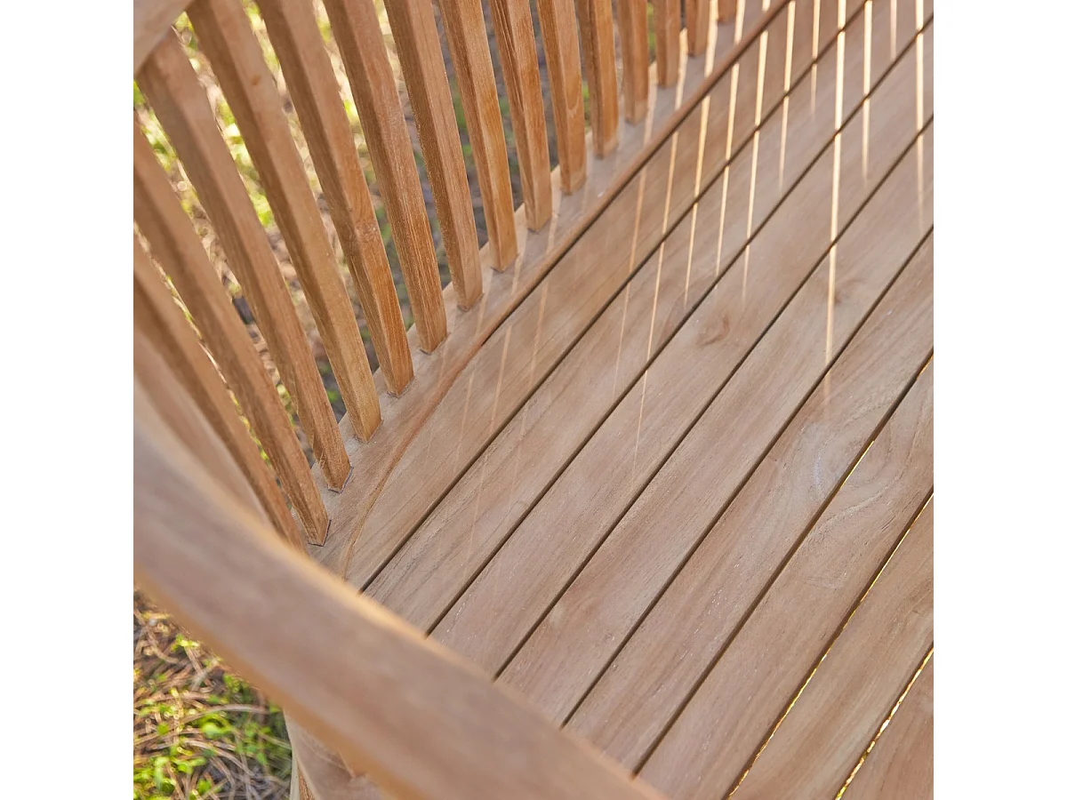 Outdoorbank für den Garten Balkon Veranda aus Teakholz Ernest 140 cm