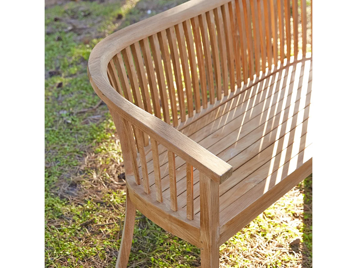 Banc d'extérieur en bois de teck Ernest