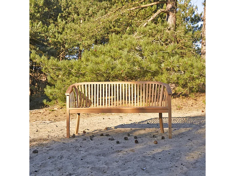 Outdoorbank für den Garten Balkon Veranda aus Teakholz Ernest 140 cm