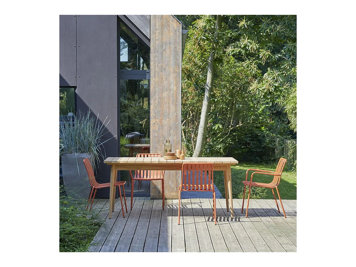 Tavolo da esterno giardino teak tek teck legno 180 Vadim